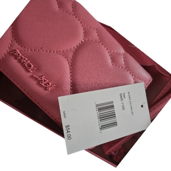 Betsey Johnson Pink Quilted Wallet & Wristlet -NWT - Picture 6 of 6
